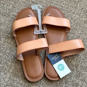 Universal Thread Tan Double Strap Sandals